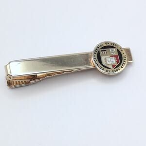 Vintage Cornell University Ivy League Gold Tone Tie Clip Bar Men's Accessories